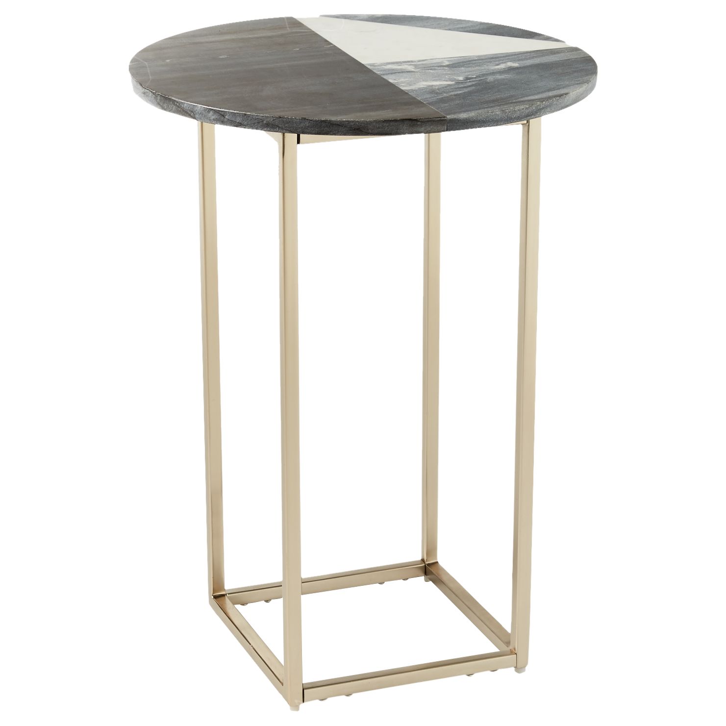 west elm Marquetry Marble Side Table