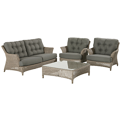 4 Seasons Outdoor Valentine Low Back 4 Seater Lounge Set
