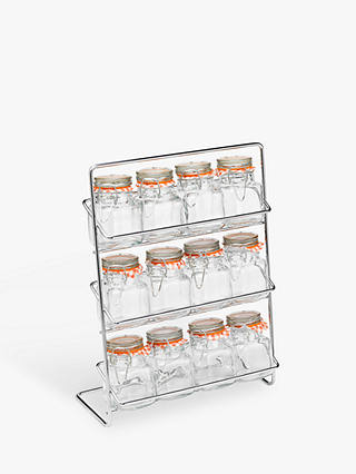 Hahn 12 Jar Spice Rack With Kilner Jars