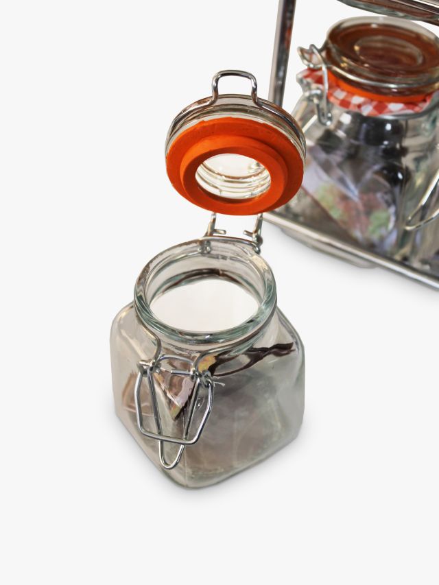 Hahn 12 Jar Spice Rack With Kilner Jars