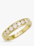 E.W Adams 18ct Gold Diamond Eternity Ring, N