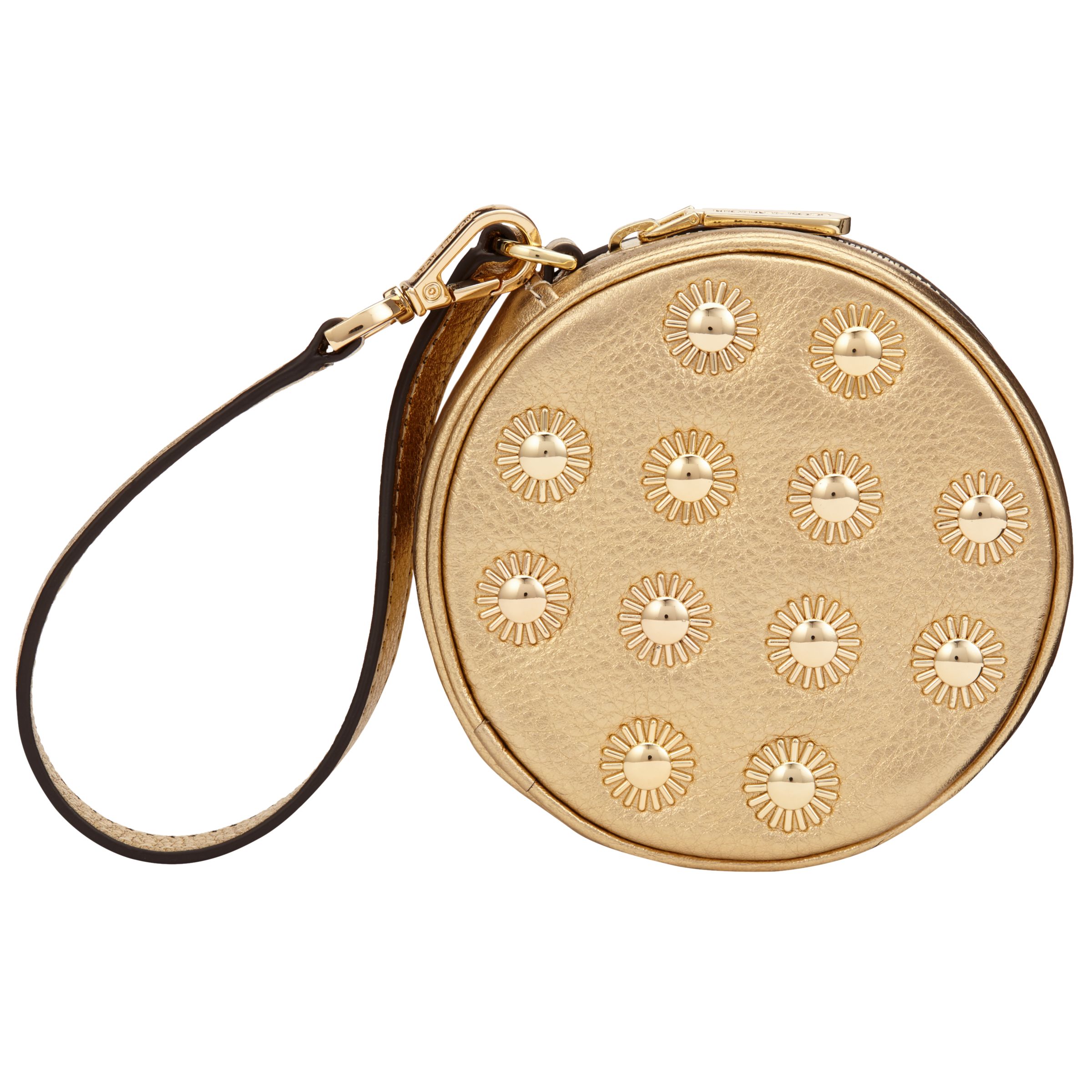 MICHAEL Michael Kors Studded Leather Small Coin Purse at John Lewis & Partners