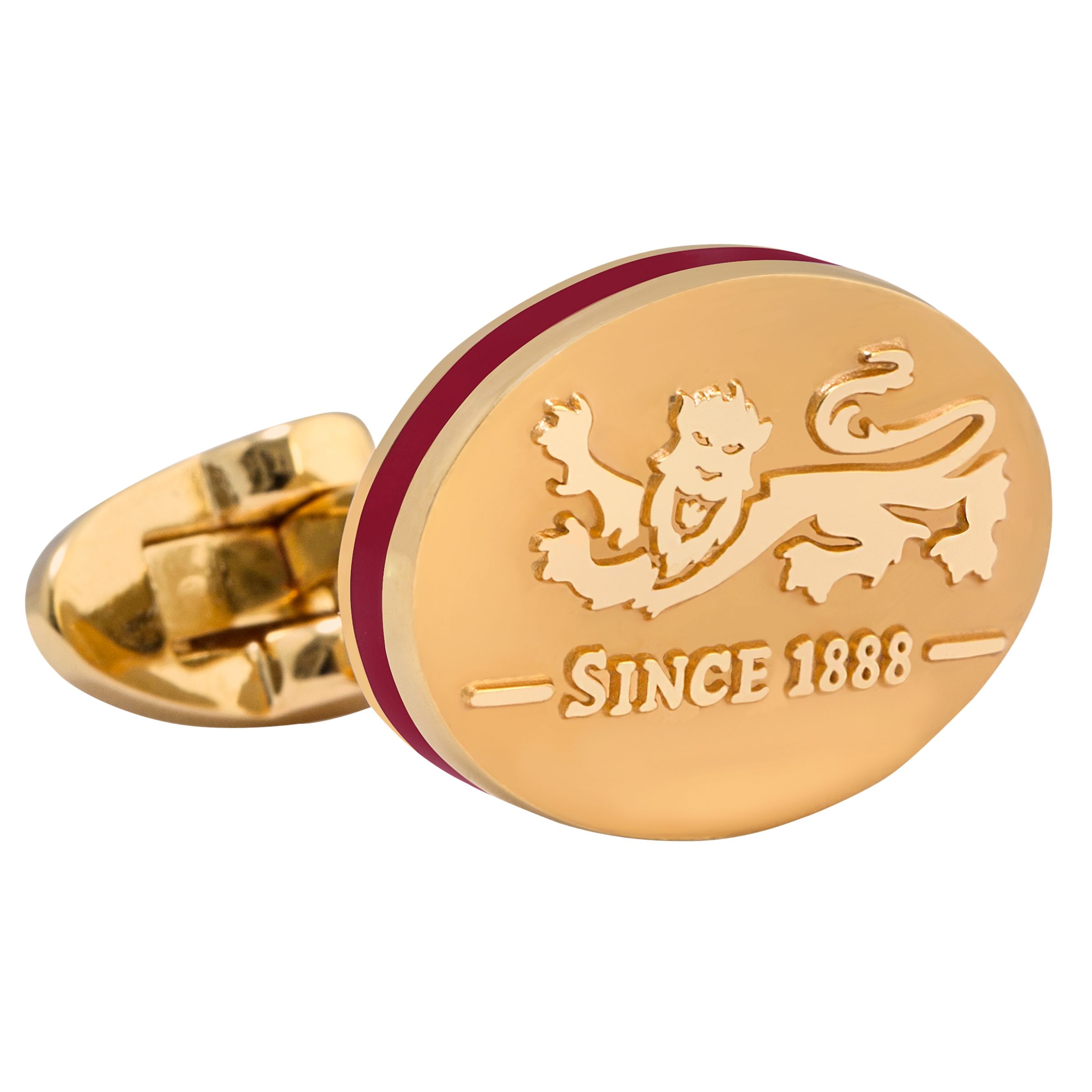 The Lions Collection by Thomas Pink Heraldic Lion Cufflinks, Gold