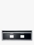 Fisher & Paykel HP90IHCB3 Integrated Cooker Hood, Stainless Steel / Black Glass