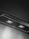 Fisher & Paykel HP90IHCB3 Integrated Cooker Hood, Stainless Steel / Black Glass