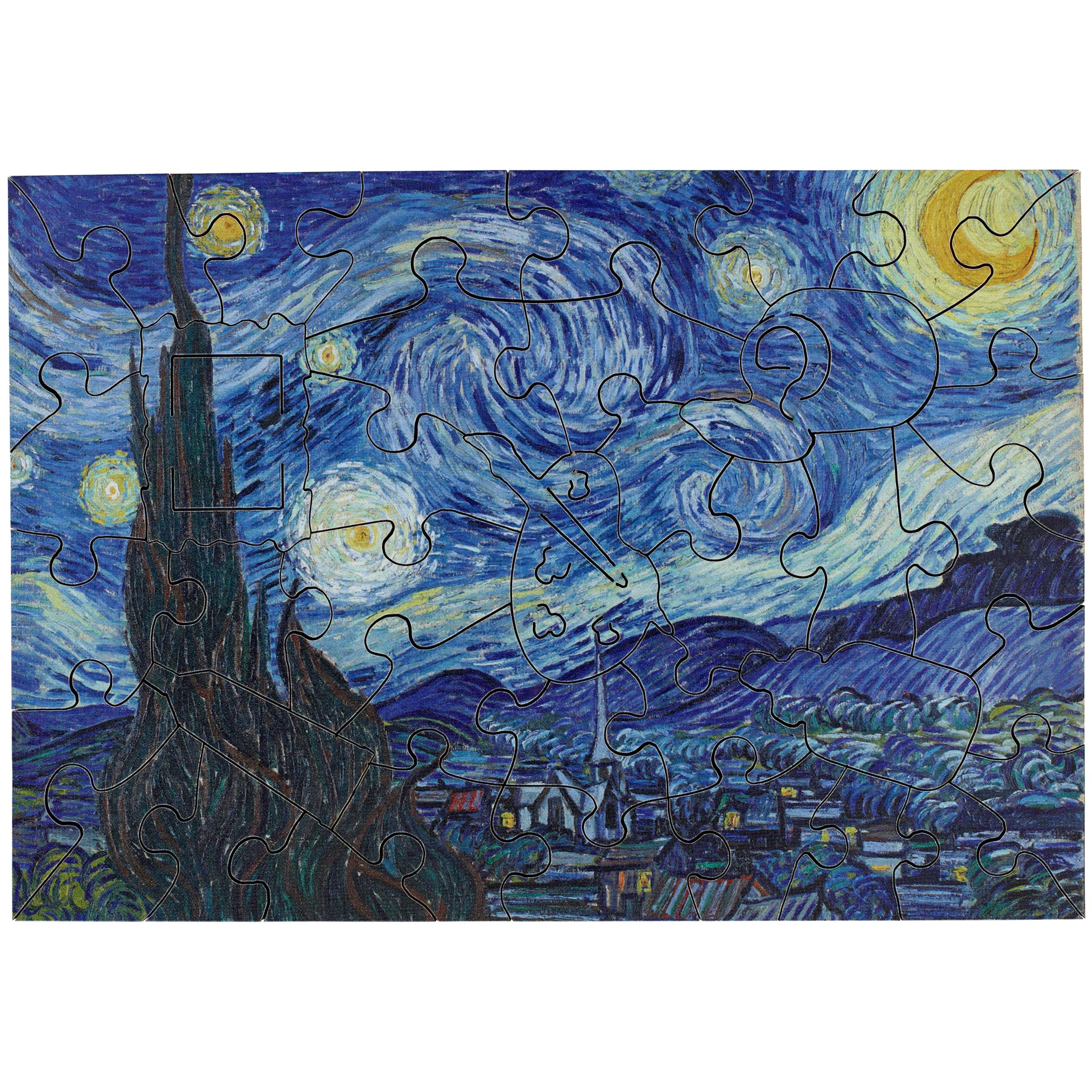 Wentworth Wooden Puzzles The Starry Night Jigsaw Puzzle, 40 pieces at ...