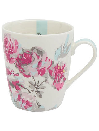 Joules Floral Bone China Mug, Pink