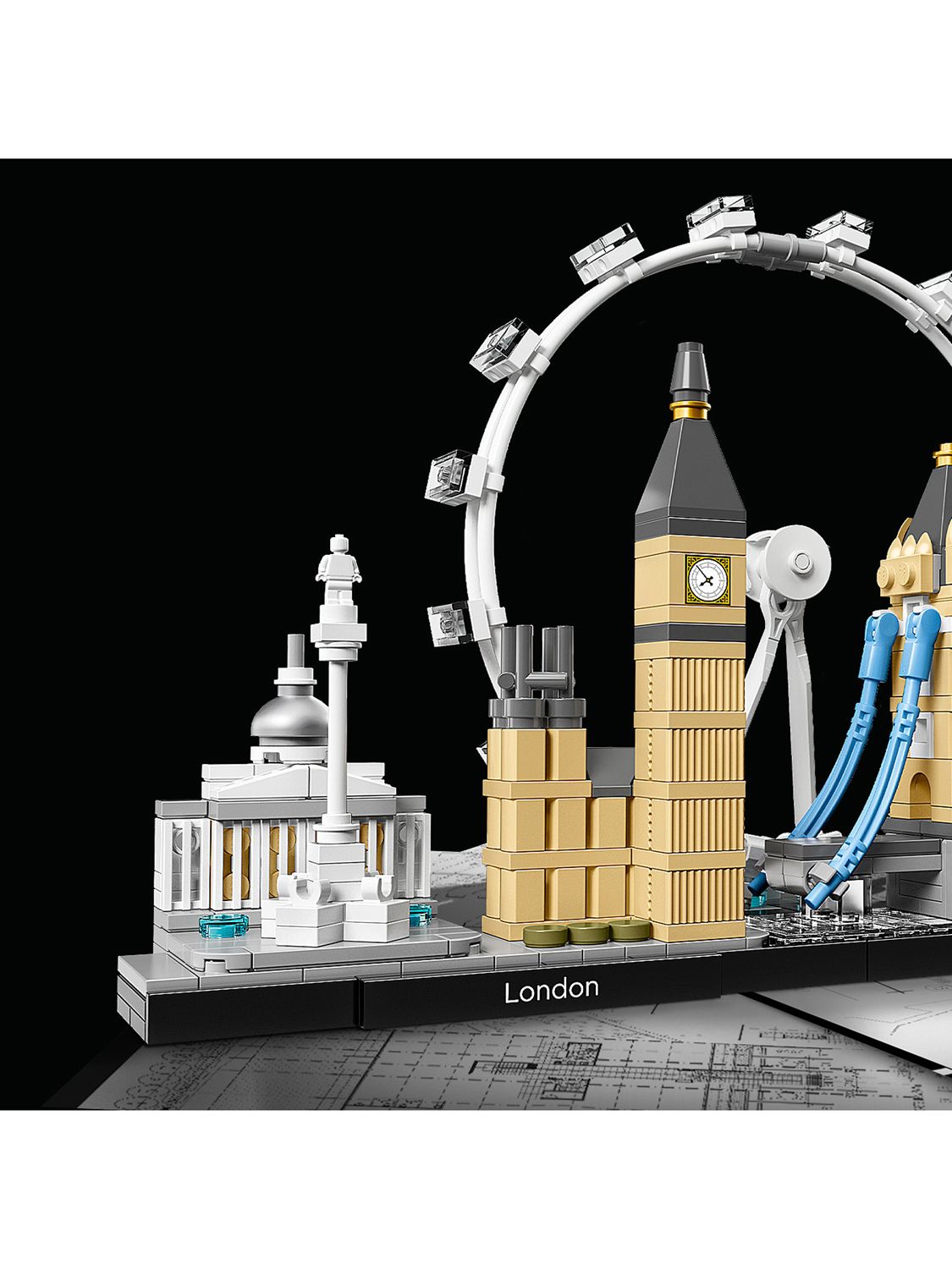 Lego Architecture London 21034 Skyline COMPLETE w/box & Instruction Manual