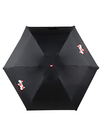 Radley Deco Dog Compact Umbrella, Black