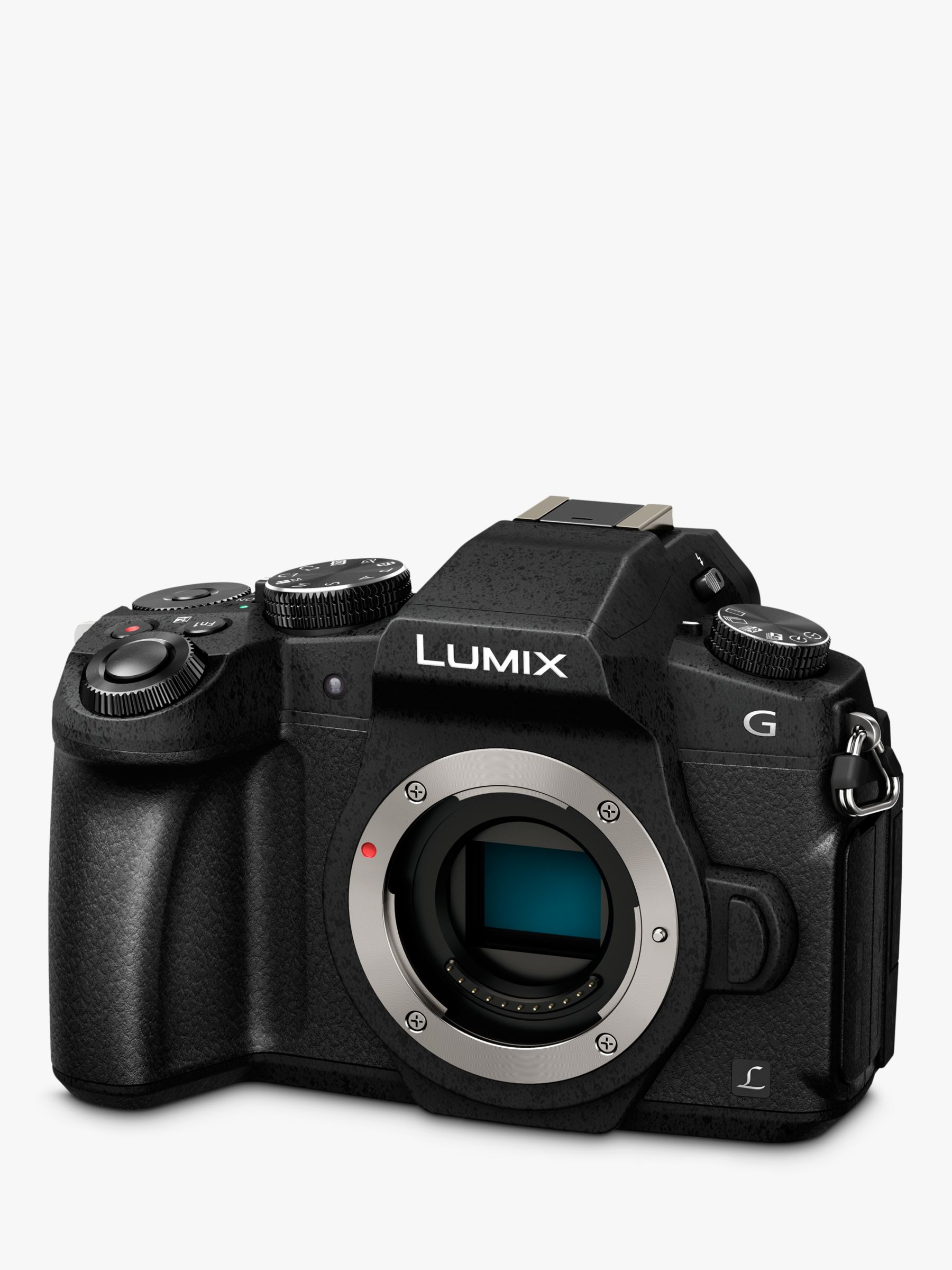 Panasonic Lumix DMC-G80EB-K Compact System Camera, 4K Ultra HD, 16MP, Wi-Fi, OLED Live Viewfinder, 3” LCD Vari-Angle Touch Screen, Body Only, Black