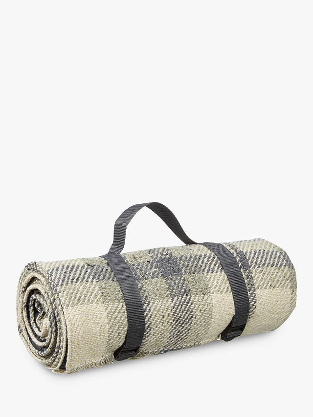 Croft Collection Check Pattern Wool Picnic Rug