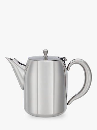 John Lewis & Partners Stainless Steel Classic Teapot, Silver, 1.2L