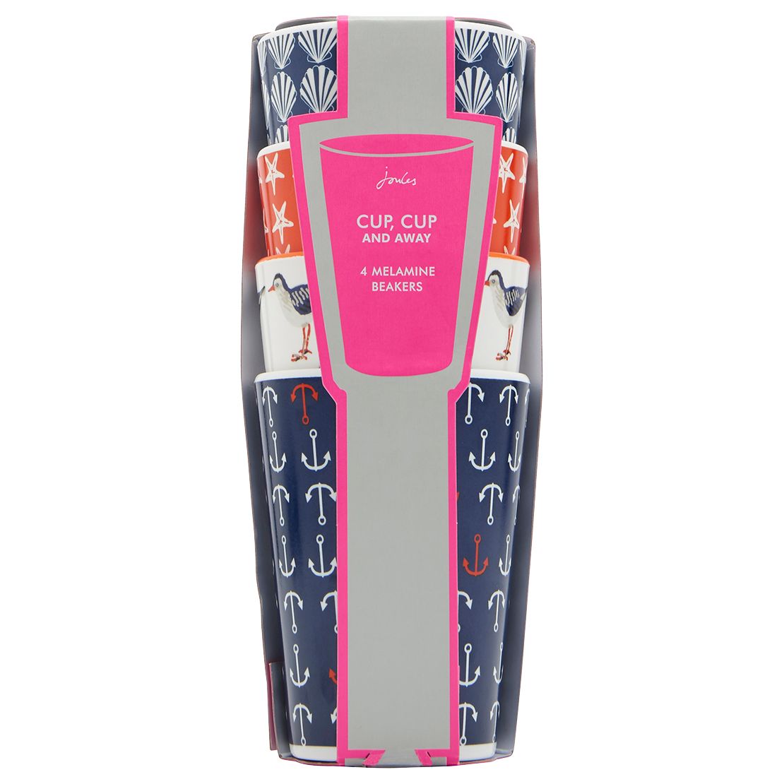 Buy Joules Cup, Cup and Away Melamine Beakers, Set of 4 Online at johnlewis.com