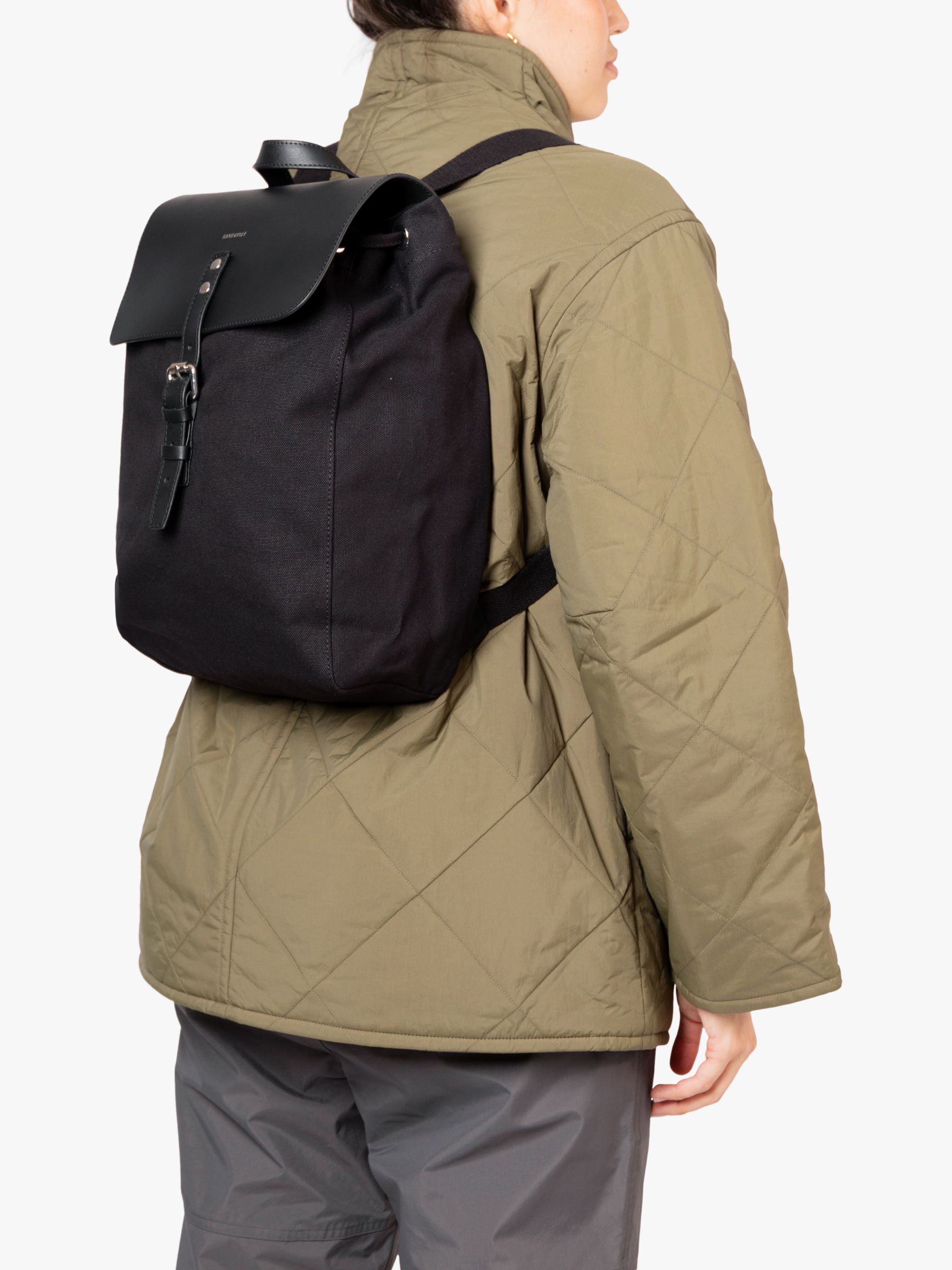 Sandqvist Alva Black Backpack  Black backpack, Urban outfitters, Backpacks