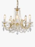 Impex Marie Theresa Crystal Chandelier Ceiling Light, 5 Arms