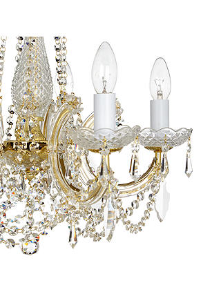 Impex Marie Theresa Crystal Chandelier, Maria Theresa Chandelier Gold
