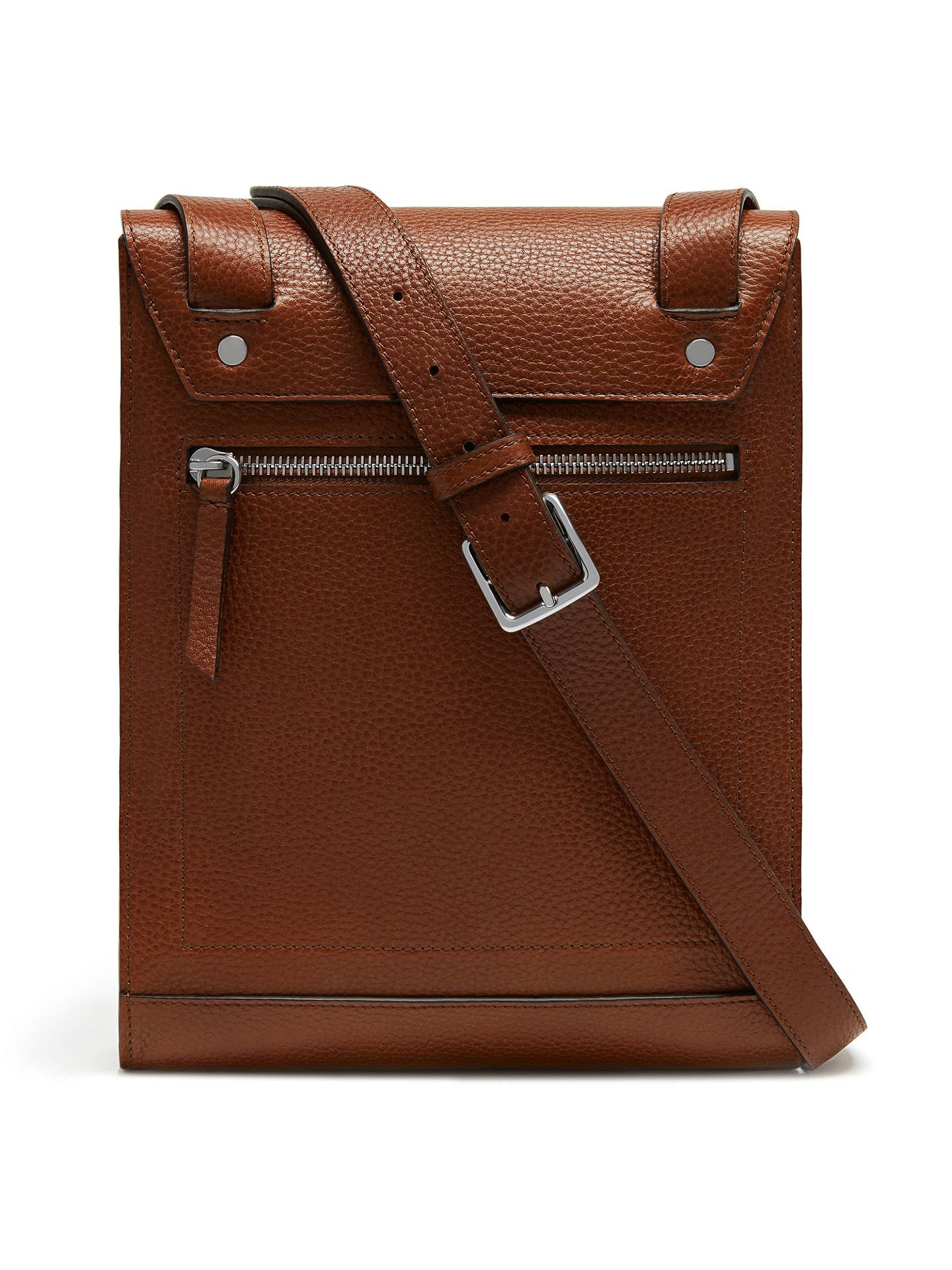 Mulberry Chiltern Small Buckle Messenger, Oak at John Lewis & Partners