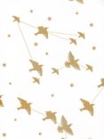 Mini Moderns Star-Ling Wallpaper, Snow & Gold Azdpt029sn