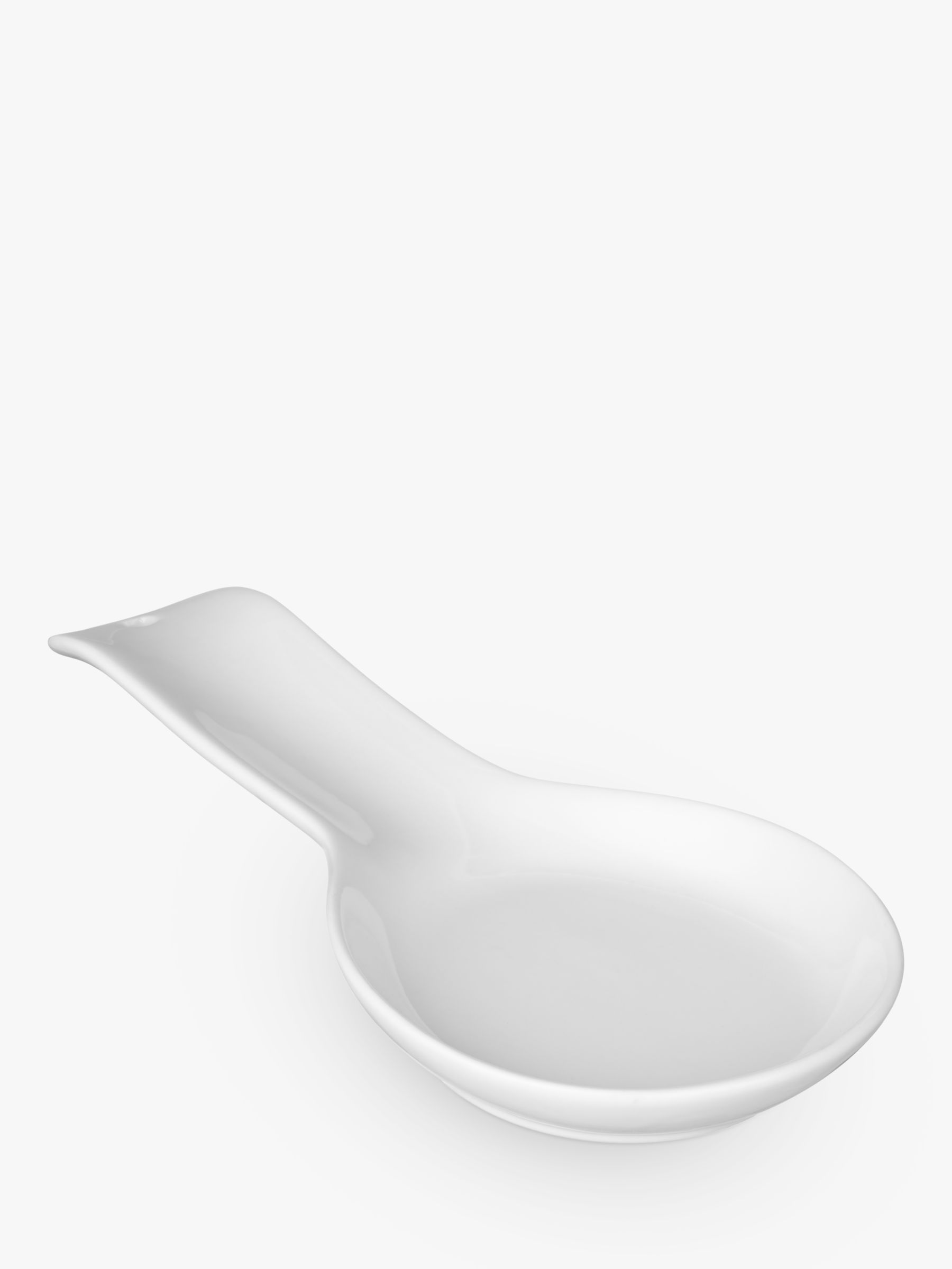 John Lewis & Partners White Porcelain Spoon Rest