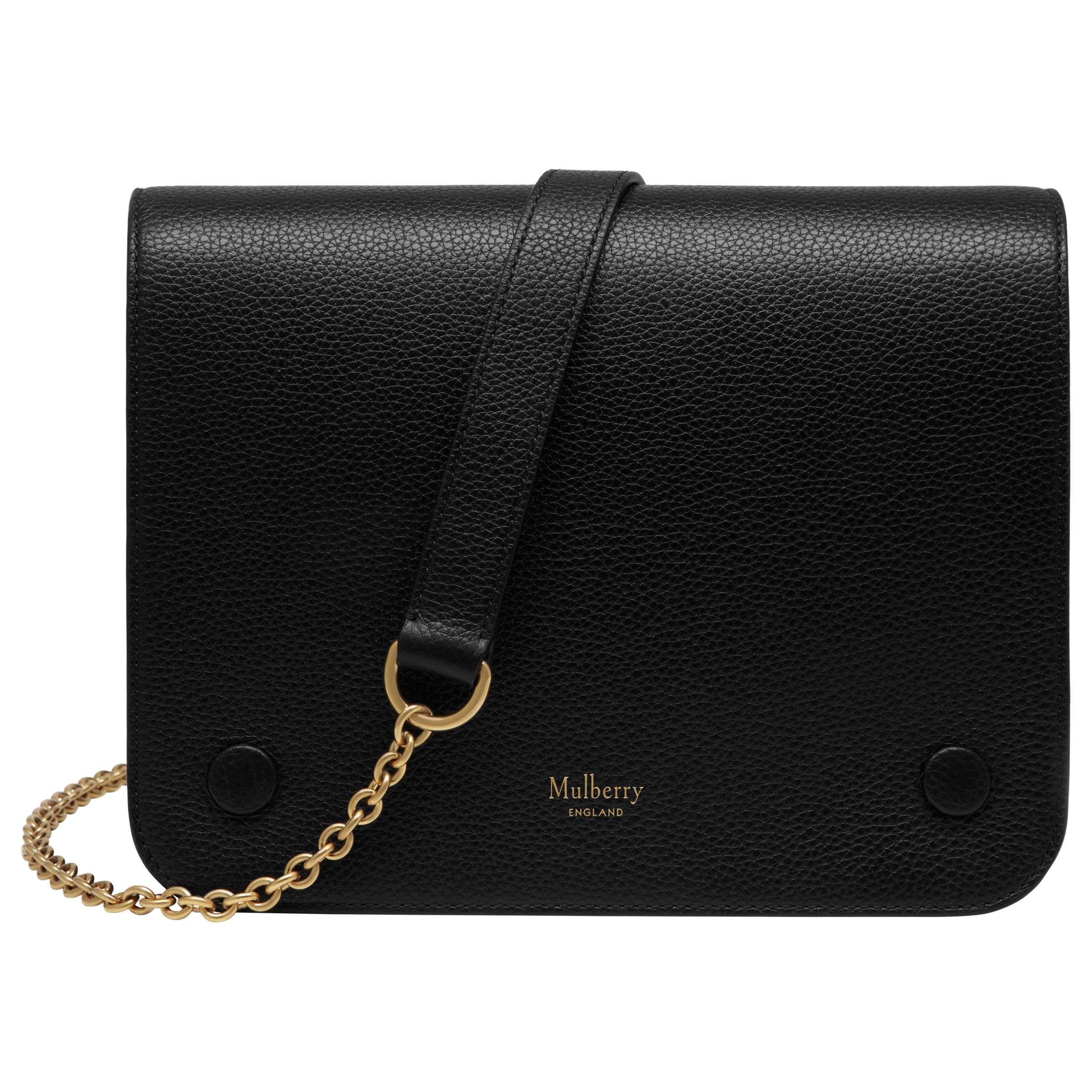 Mulberry Clifton Classic Grain Leather Across Body Bag, Black