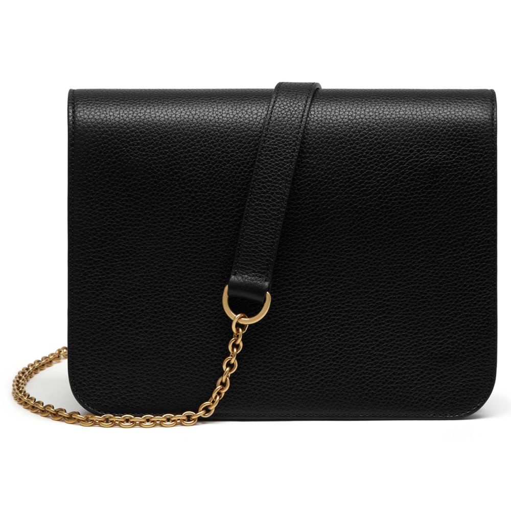 Mulberry Clifton Classic Grain Leather Across Body Bag, Black