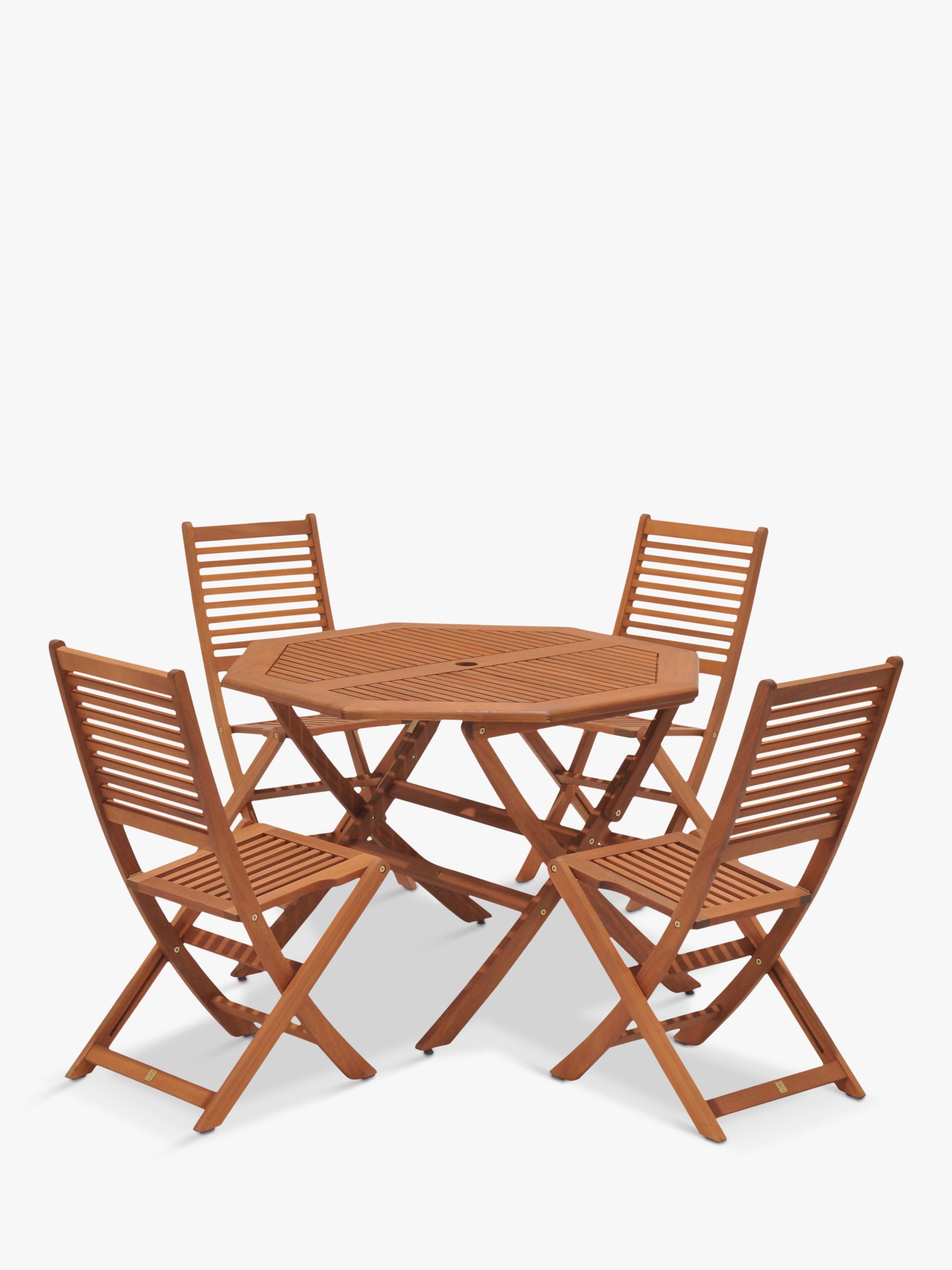John Lewis & Partners Venice 4 Seater Garden Table & Chairs Set, FSC-Certified (Eucalyptus ...