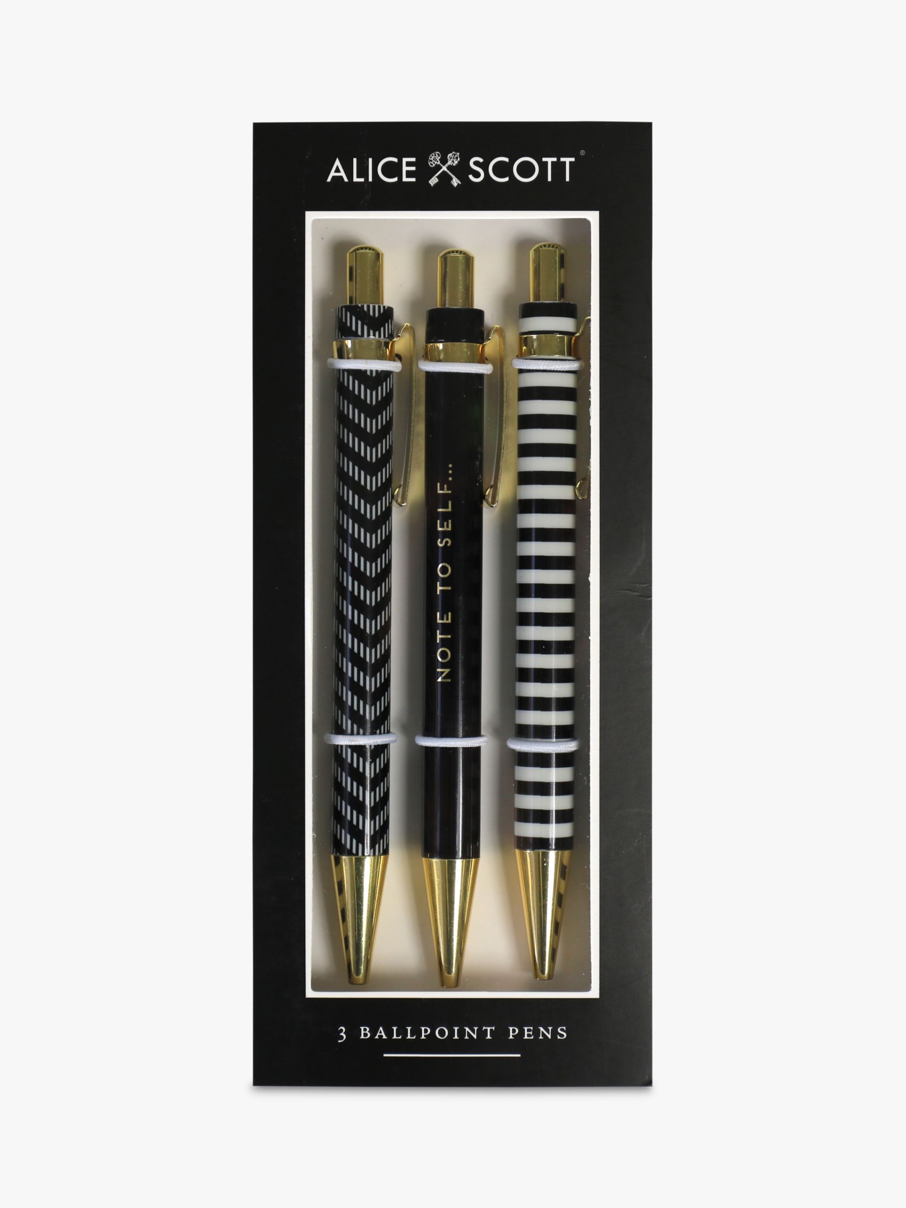 Alice Scott Ballpoint Pens, Set of 3