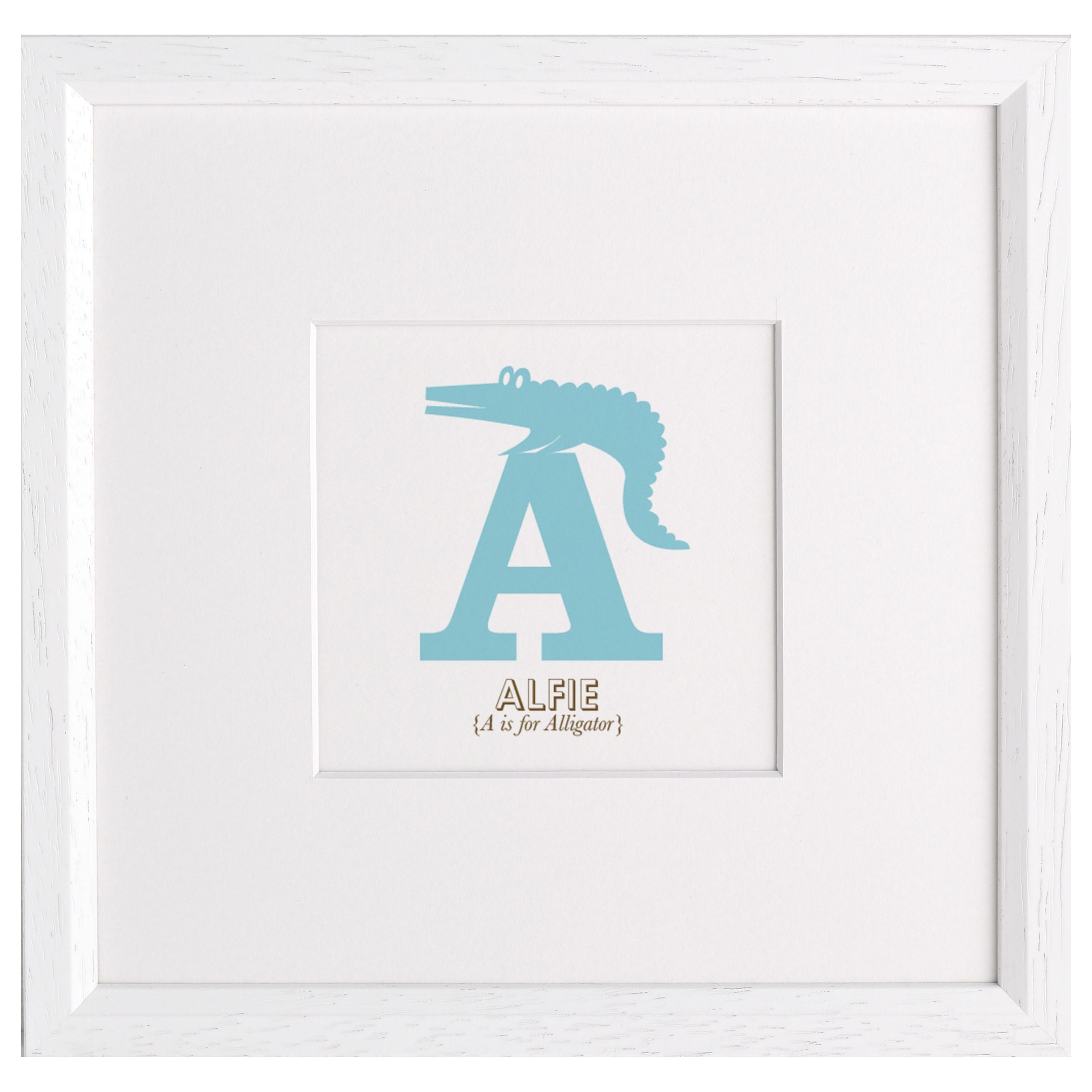 Letterfest Children's Name Animal Alphabet Framed Print