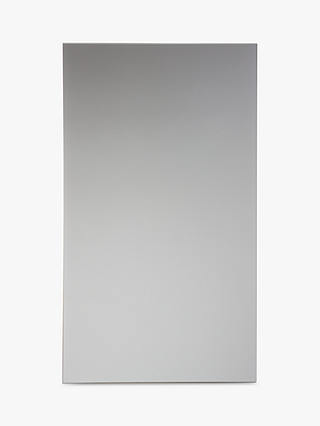 John Lewis Single Mirrored Bathroom Cabinet, Silver