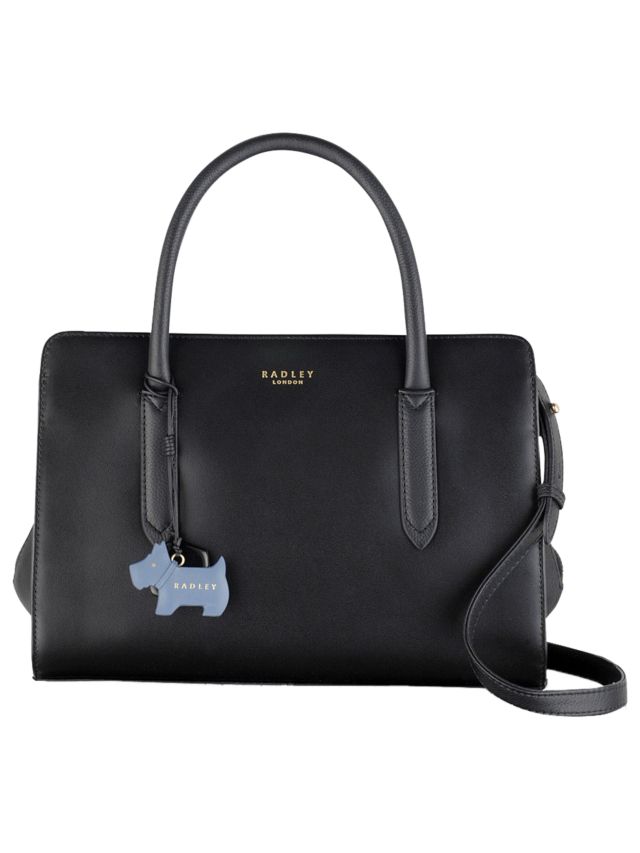 Radley Liverpool Street Medium Leather Grab Bag Black