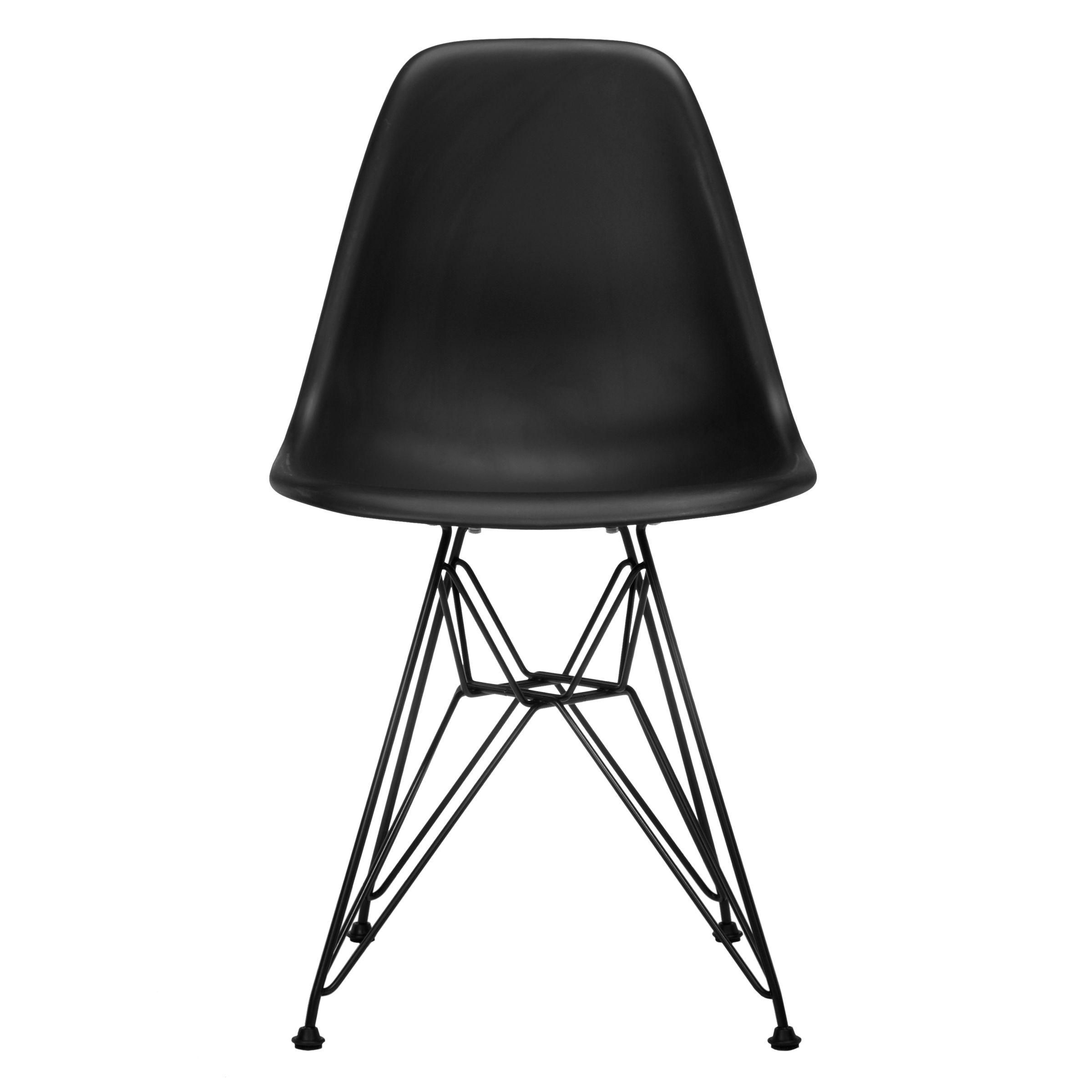 Vitra Eames DSR Side Chair, Black Metal Leg at John Lewis ...