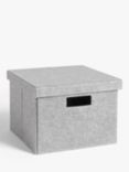 John Lewis & Partners Grey Felt Storage Box, Medium
