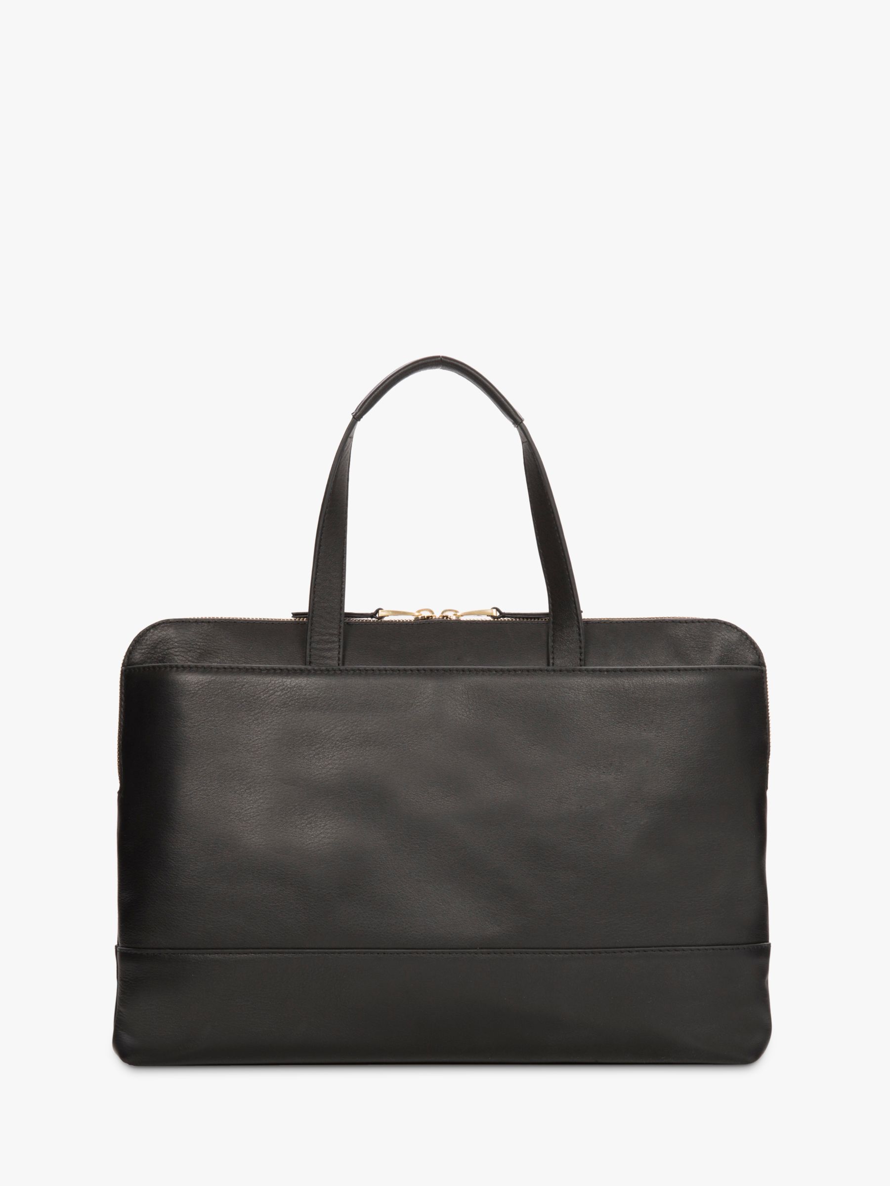 Knomo Reeves Slim Leather Briefcase for Laptops up to 14