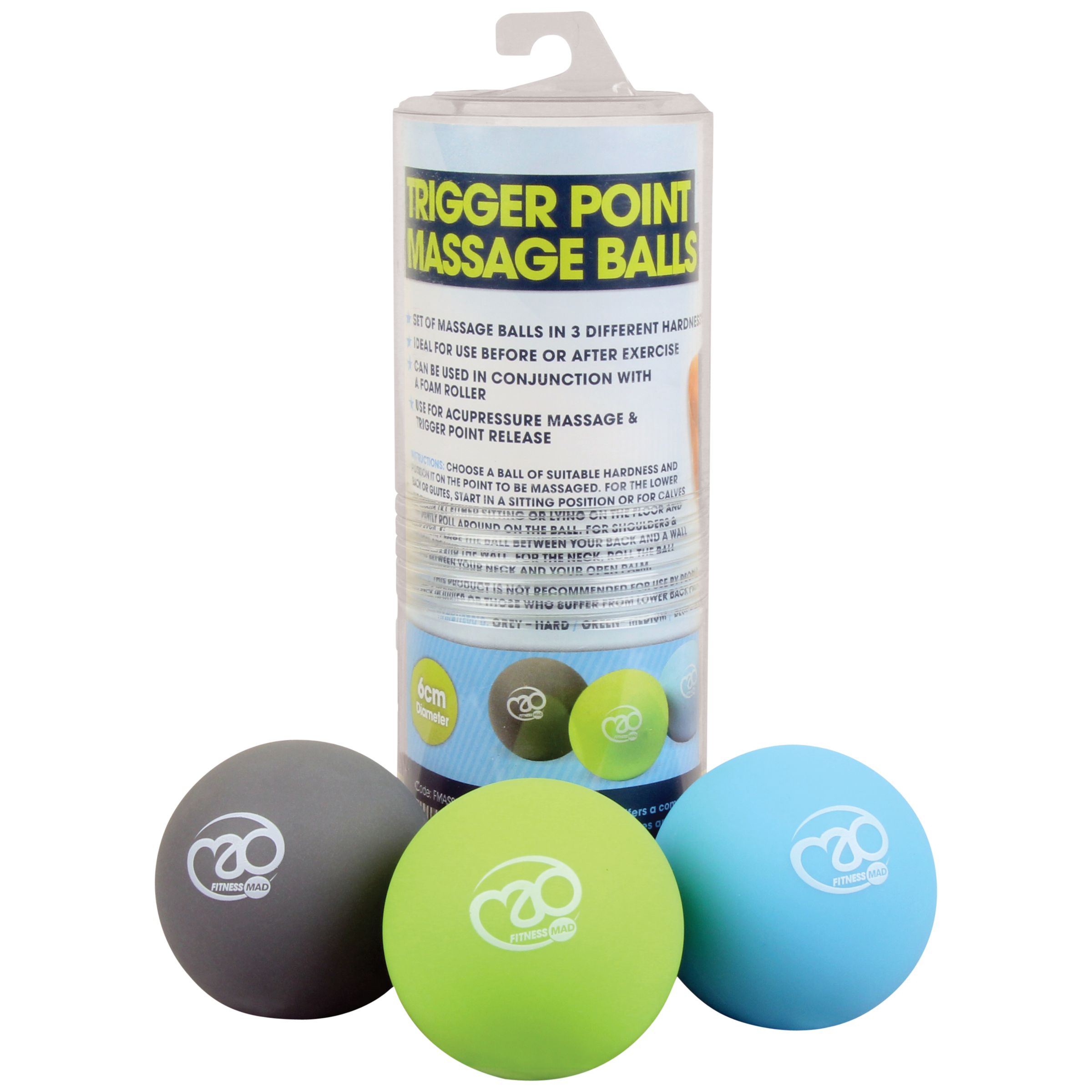 Yoga-Mad Yoga-Mad Trigger Point Massage Ball Set, Multi