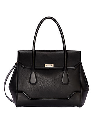 Modalu Hemingway Leather Large Grab Bag, Black