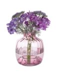 Dartington Crystal Cushion Vase, H21.5cm, Heather