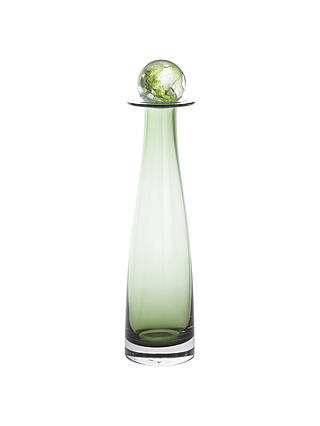 Dartington Crystal Medium Elgin Bottle, H35cm, Olive Green