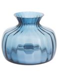 Dartington Crystal Cushion Medium Posy Vase, H14.5cm, Optic Ink