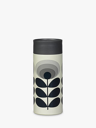 Orla Kiely 70s Oval Flower Travel Mug, Grey/Multi, 350ml