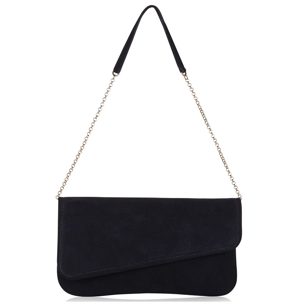 hobbs navy clutch bag