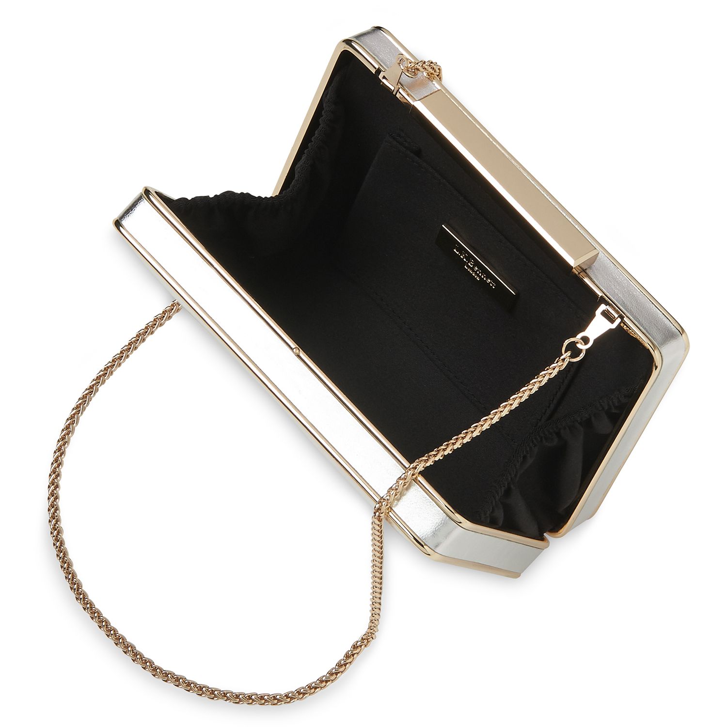 nina silver clutch