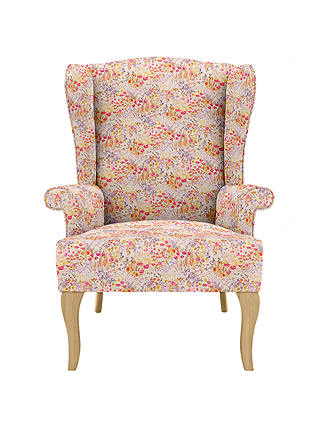John Lewis Shaftesbury Wing Armchair in Liberty Fabric, Light Leg