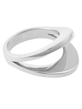 Susan Caplan Double Curve Ring, Silver
