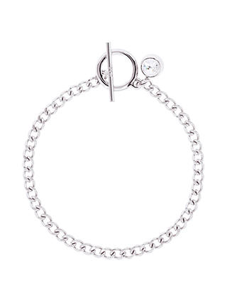 Karen Millen Quantum Swarovski Crystal T-Bar Chain Bracelet