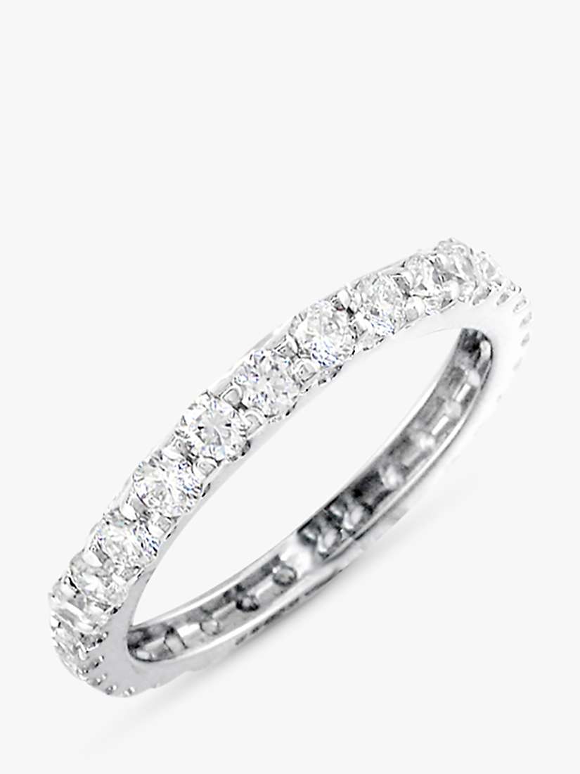 Buy E.W Adams Platinum Diamond Full Eternity Ring, 1.40ct Online at johnlewis.com