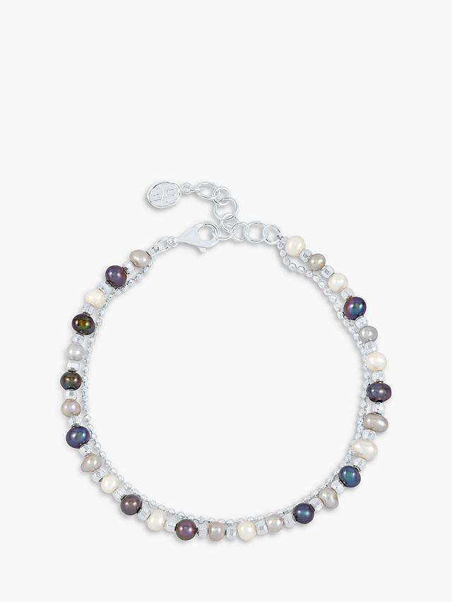 Dower & Hall Orissa Freshwater Pearl Bracelet, Silver/Multi