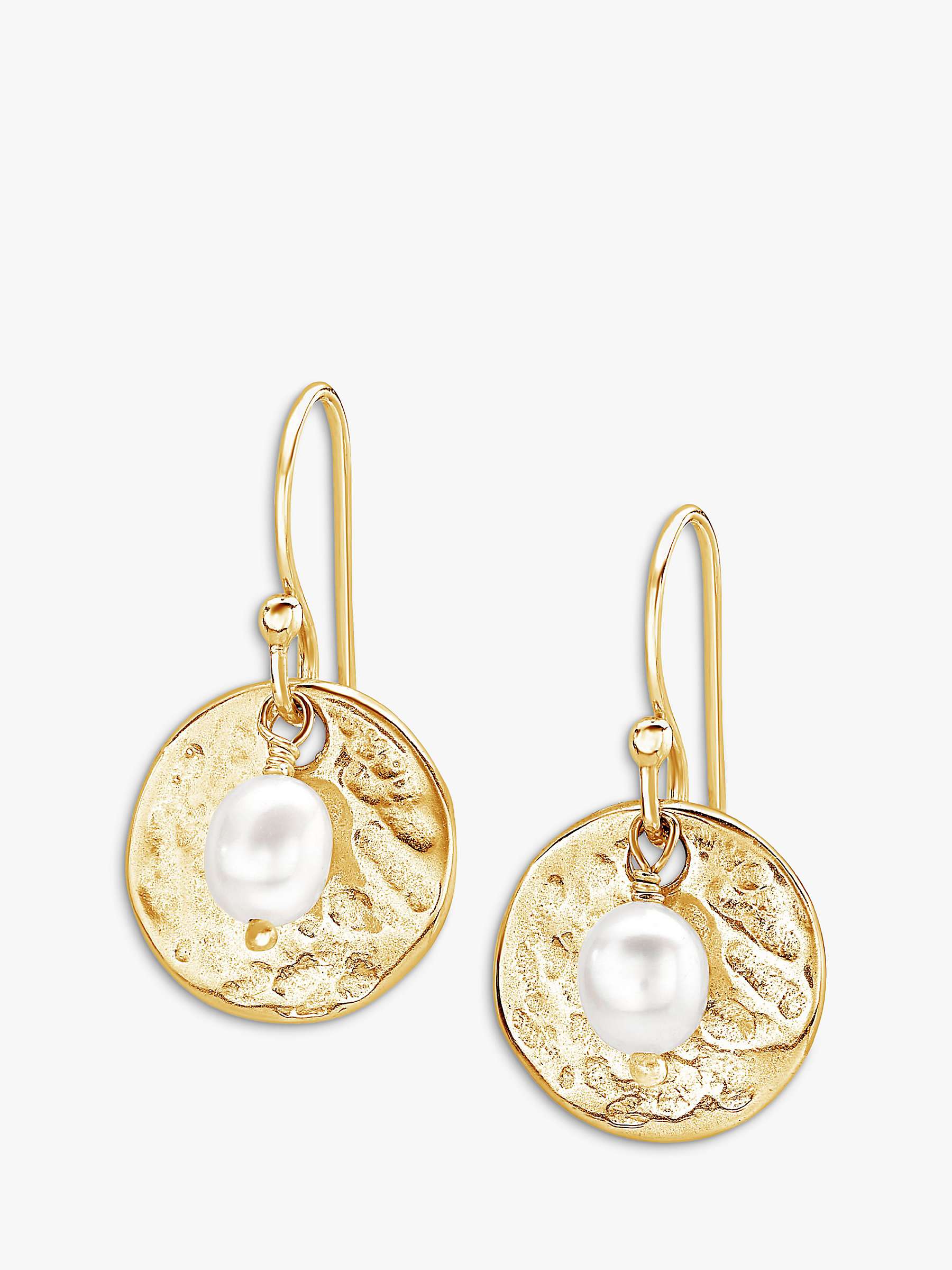 Buy Dower & Hall Sterling Silver Pearlicious Round Drop Earrings Online at johnlewis.com