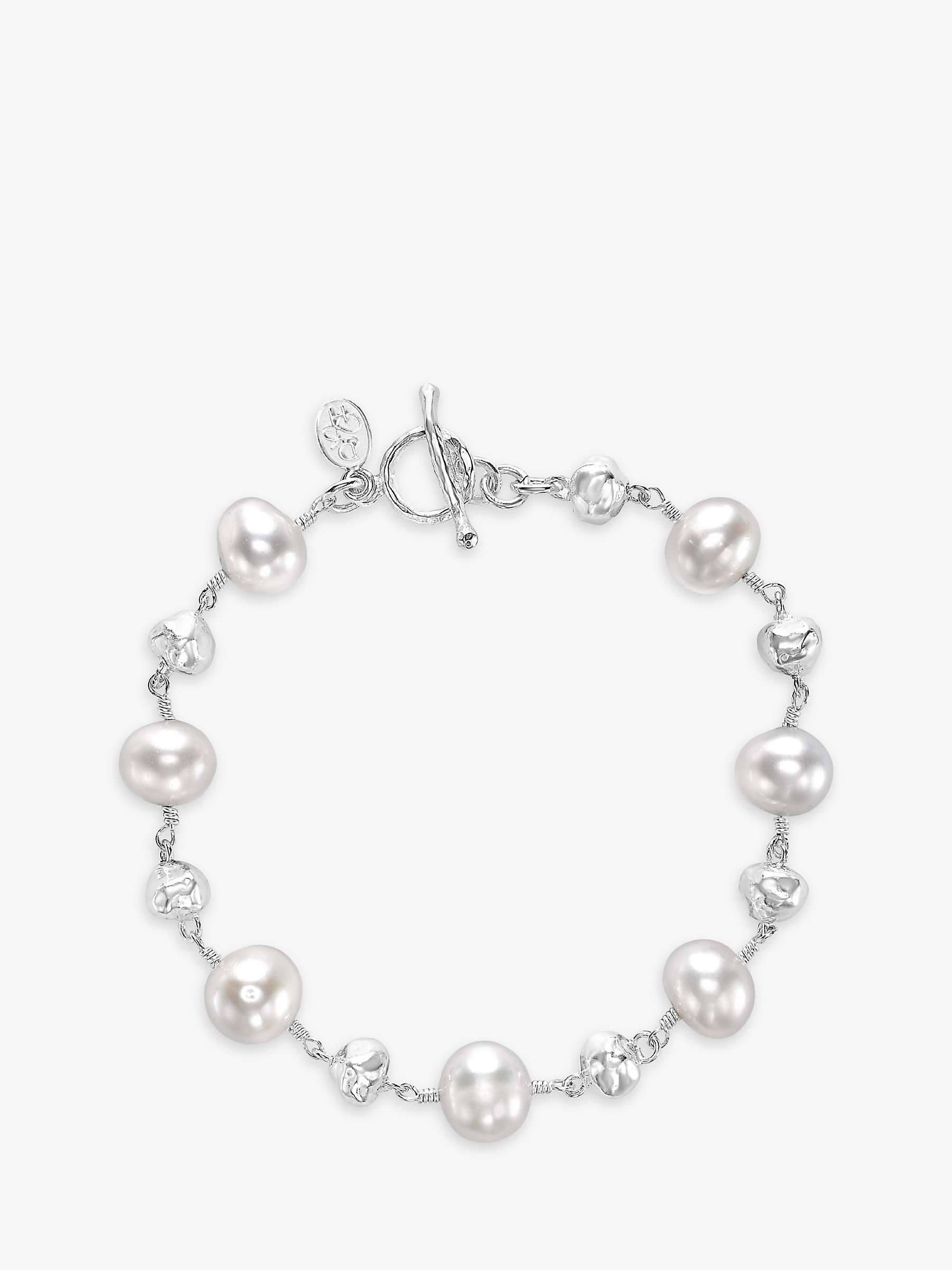 Buy Dower & Hall Sterling Silver Pearlicious Pearl Nugget Bracelet Online at johnlewis.com