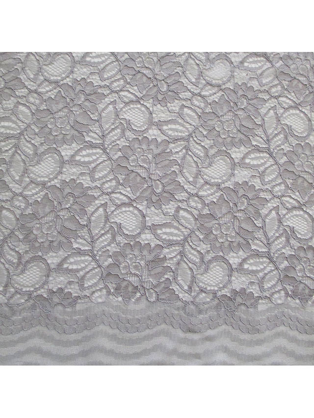 Carrington Fabrics Tocca Lace Fabric, Silver Blush