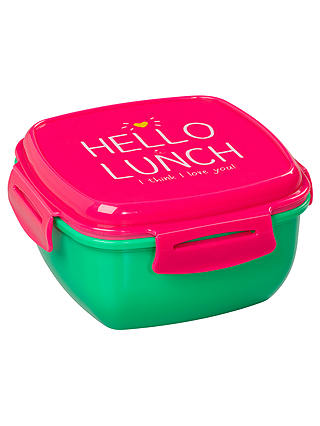 Happy Jackson 'Hello Lunch' Lunchbox, Pink / Green